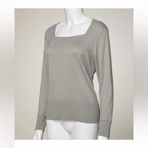 Whbm~ Silvery knit Top sizeXL